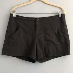 Athleta tie waist black athletic shorts size 10